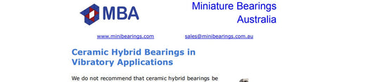Ceramic Hybrid Bearing Vibration Information