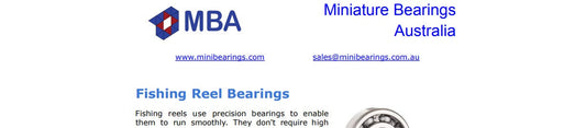 Fishing Reel Bearings Information
