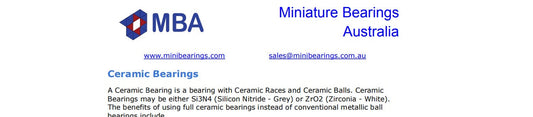 Ceramic vs Ceramic Hybrid Bearings Information