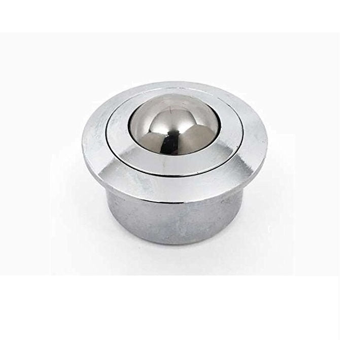 1215052 | BTU0350-014-F-Z-HD --- Flange Mount Ball Transfer Units - 350 kg - 13.8x45 mm - Chrome hardened and Zinc Plated Mild Steel