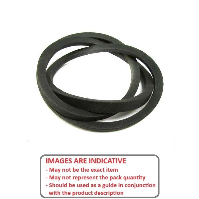 1220528 | BV10-01372-M54 (2 Pcs) --- Vee Belts - 1372.0 -54.0 in.- mm - - - - Natural Rubber - Fabric Jacket
