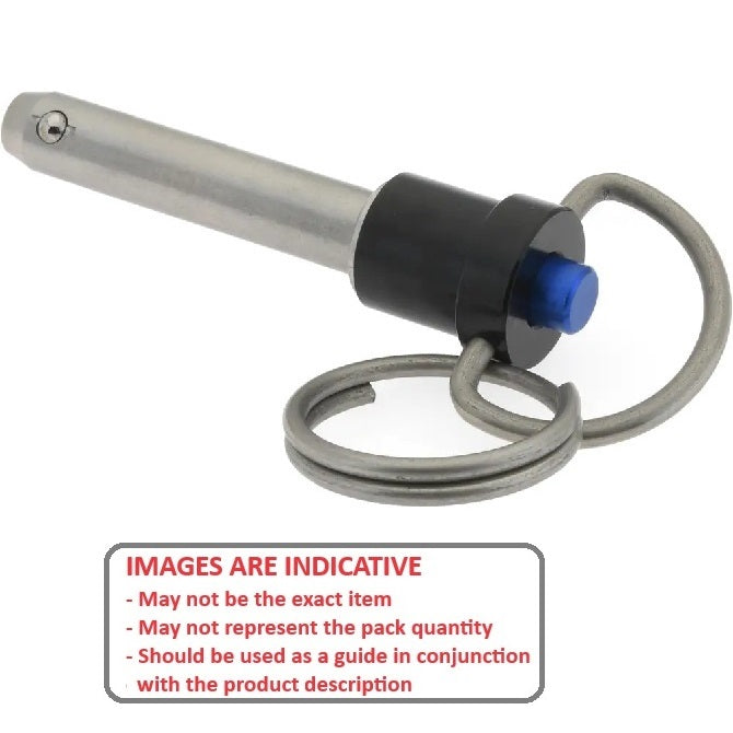 1056585 | BLP-048-0508-RHI-S17 --- Ball Lock Pins - 4.76x50.8 mm - 17-4 PH Stainless