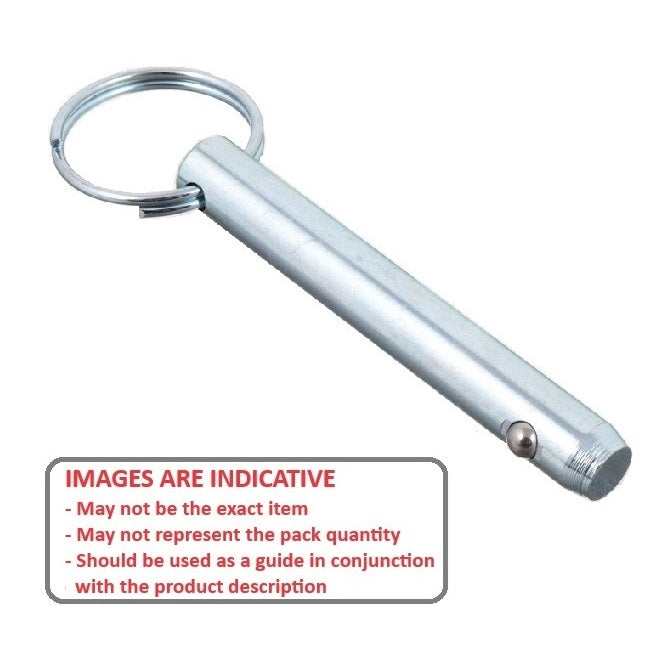 1056432 | BLP-048-0254-K1-C (5 Pcs) --- Ball Lock Pins - 4.76x25.4 mm - Carbon Steel