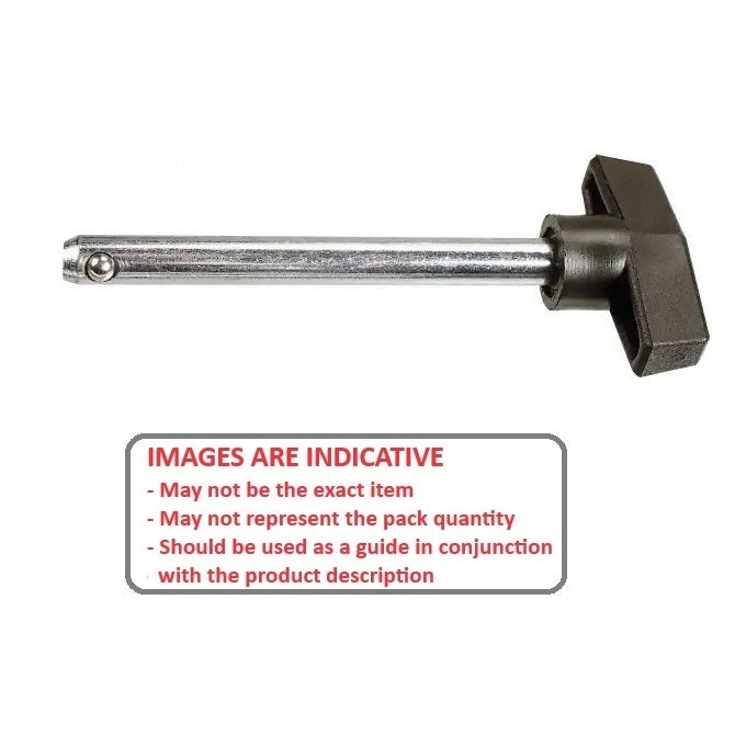 1073383 | BLP-064-0635-T-PC (25 Pcs) --- Ball Lock Pins - 6.35x63.5 mm - Carbon Steel