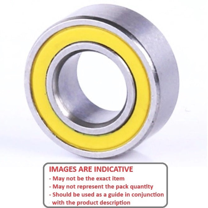 1046184 | SMR63A-CSN-2RY-ECO --- Single Row Ball Bearings - 3x6x2.5 mm - Stainless Steel AISI 440C - Ceramic Si3N4 Balls