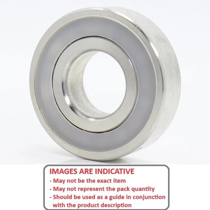 1142365 | S316-6206-2PE-GS (10 Pcs) --- Single Row Ball Bearings - 30x62x16 mm - Stainless Steel 316 (Similar to A4, 18-10)