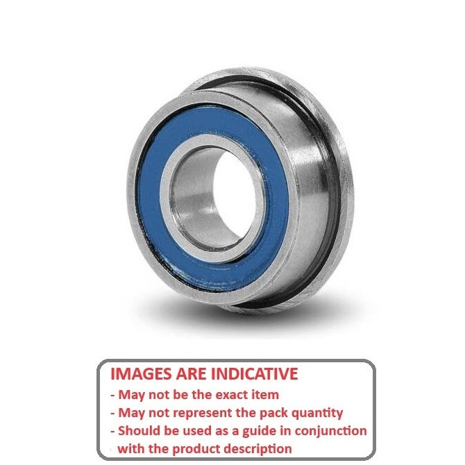 1073307 | FR188A-2RB-ECO (10 Pcs) --- Single Row Ball Bearings - 6.35x12.7x4.762 mm - Chrome Steel SAE 52100