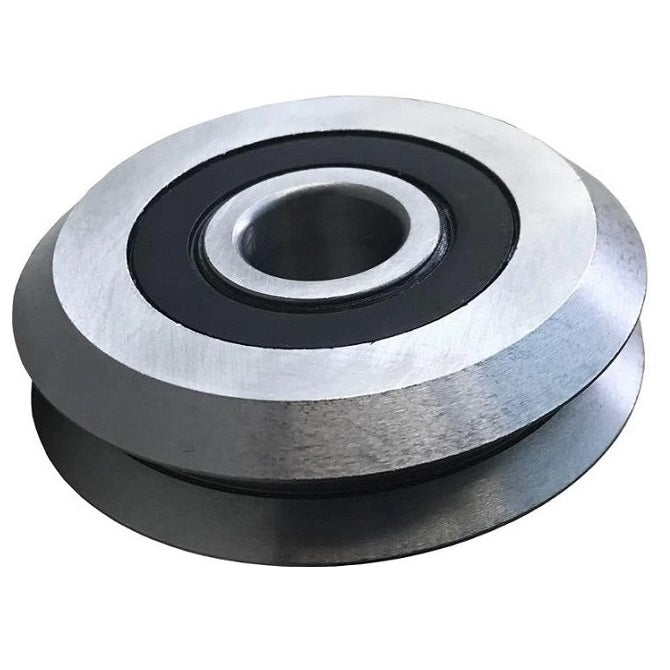 1037767 | SMR19.558-4.762-YY-VP-3.810 --- Plain Guide Wheels Dual Vee - Guide Wheel Size Reference 1 - 19.558x7.938 mm - Stainless Steel AISI 440C