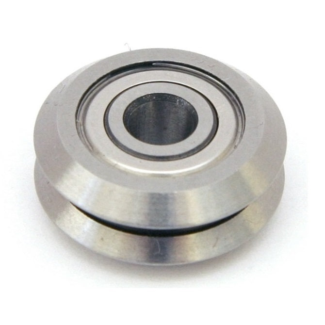 1046298 | MR45.720-12-ZZ-VP-8.128 (10 Pcs) --- Plain Guide Wheels Dual Vee - Guide Wheel Size Reference 3 - 45.72x15.875 mm - Chrome Steel SAE 52100