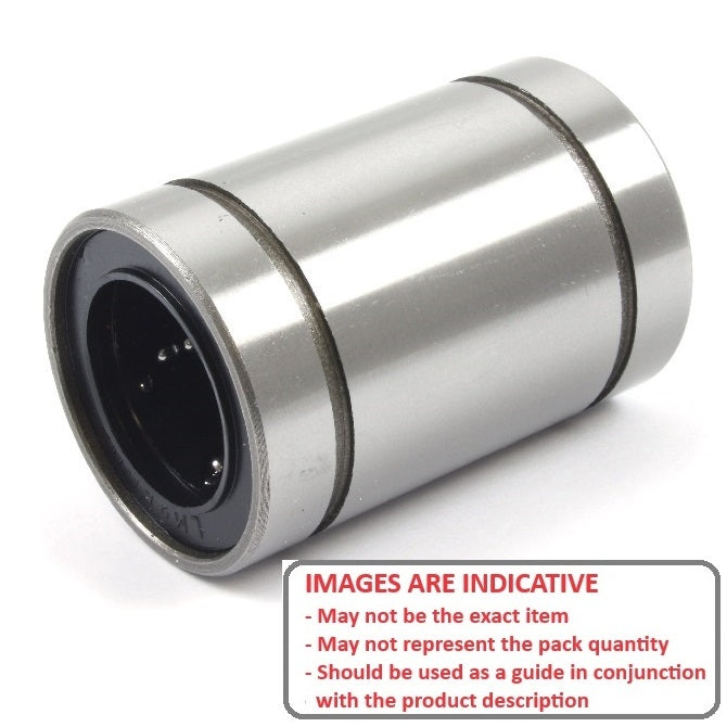 1052249 | LCB-0040-008-012 (10 Pcs) --- Ball Bearings Linear - 4x8x12 mm - Chrome Steel
