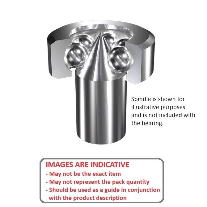 1065765 | BCF13 --- Pivot Bearings - 5.16x13x3.5 mm / 0.2 mm - Chrome Steel
