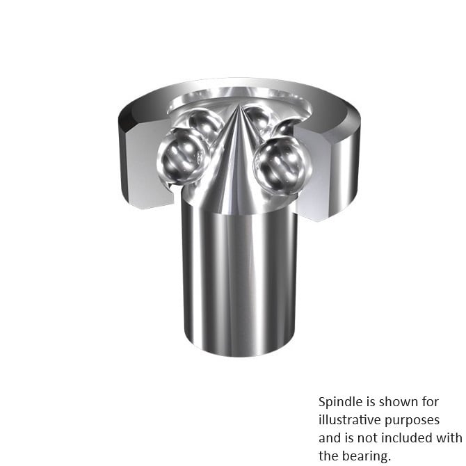 1048723 | BCF10 (50 Pcs) --- Pivot Bearings - 3.13x10x3.5 mm / 0.2 mm - Chrome Steel