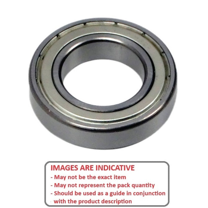 1037117 | SR1B-ZZ-MC3 --- Single Row Ball Bearings - 1.397x4.763x2.779 mm - Stainless Steel AISI 440C