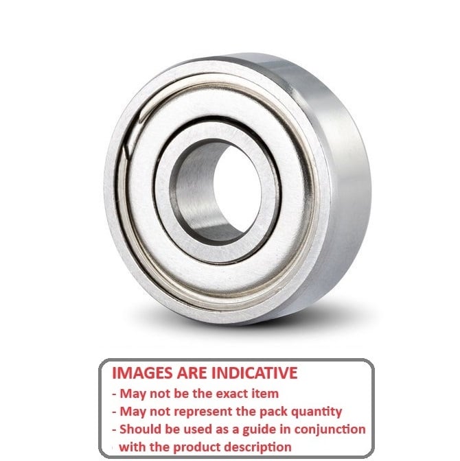 1050762 | SR155A-ZZS-MC3 (50 Pcs) --- Single Row Ball Bearings - 3.969x7.938x3.175 mm - Stainless Steel AISI 440C