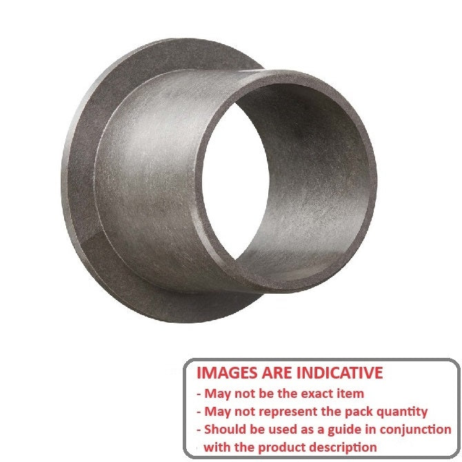 1079686 | BF0080-0100-0080-AOI (50 Pcs) --- Flanged Bushes - 8x10x8 mm - Acetal Oil Filled
