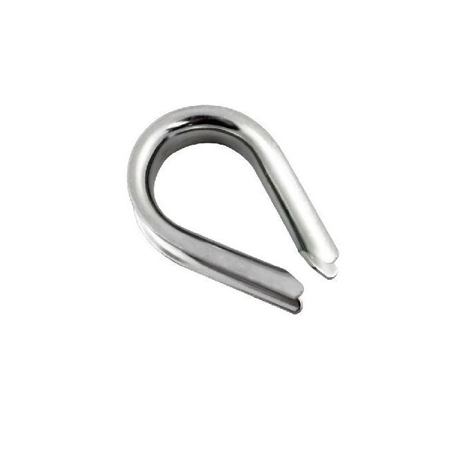 1083358 | TH-034 (250 Pcs) --- Thimbles Cable Attachments - 2.38 - 3.18 25.4x8.611 mm - Stainless Steel