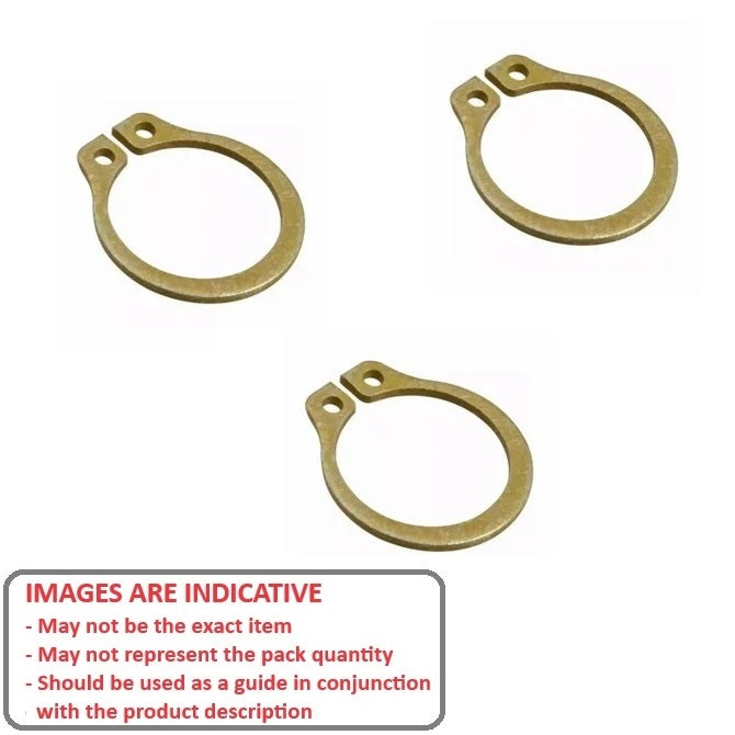 1071606 | CNG-00635-CZ (100 Pcs) --- External Retaining Rings - 6.35x0.89 - - - Carbon Steel Zinc Plated Yellow