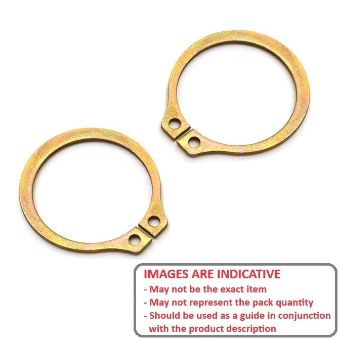 1052606 | CCE-00397-BZ --- External Retaining Rings - 3.97x0.3x3.71 mm - Zinc Plated Beryllium Copper