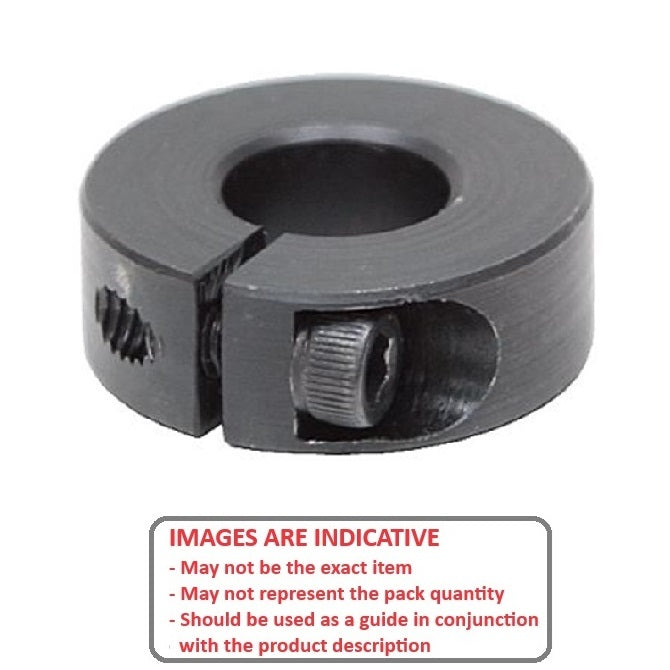 1054990 | COL-00400-015-10-1C-CBP --- Shaft Collars - 4x15x10 mm - Carbon Steel Black-Chromate with Urethane Pad