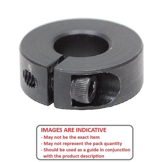 1048311 | COL-00318-013-06-1C-CS --- Shaft Collars - 3.175x12.7x6.4 mm - Steel