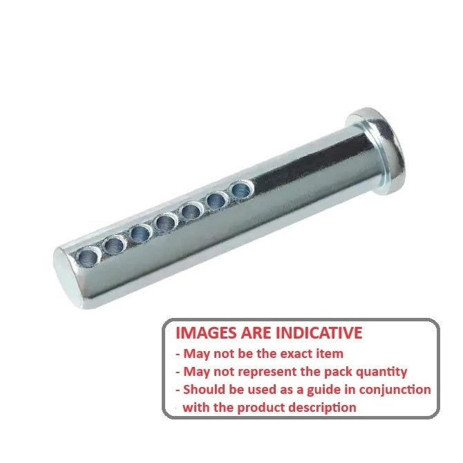1072847 | CLP-064-0762-P-AD --- Clevis Adjustable Pin Locking Pins - 6.35x32x76.2 mm - Carbon Steel