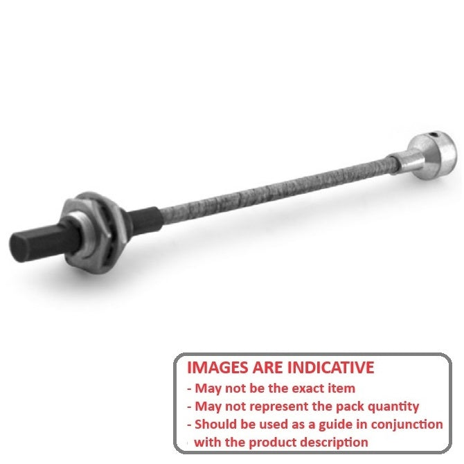 1059644 | CP-048P-048-48-0229-FS --- Flexible Shafts - 4.780 / Panel Mount 228.6x4.8 mm - Steel / Plated Steel