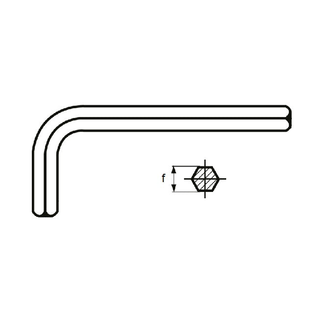 1038051 | HK-0159-L (5 Pcs) --- Keys and Screwdrivers Tools - 1.59 mm Long Arm