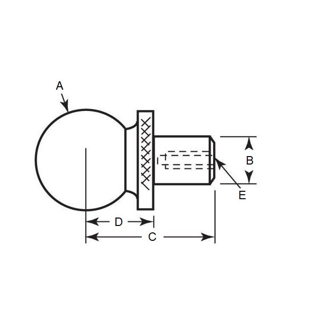 1100415 | BLTO-01270-CS-C2-D --- Tooling Balls - 12.7x7.938x23.876 mm - Carbon Steel