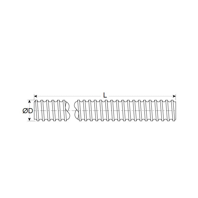 1133348 | TBS80RS --- Ground Lengths Ballscrew - 25.4x12.7x914.4 mm