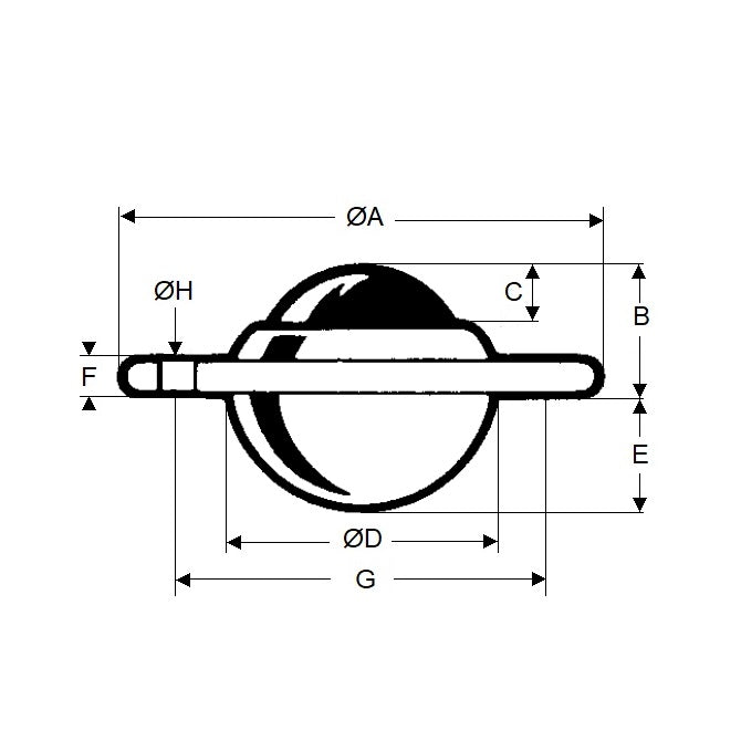 1206041 | BTU0200-021-F-C --- Flange Mount Ball Transfer Units - 200 kg - 21.2x62 mm - Carbon Steel