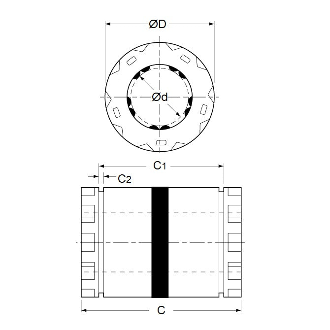 1087889 | LCB-0095-016-022-TP --- Ball Bearings Linear - 9.53 15.875 to 15.888 - 22.225 -+0.00-0.38- - Chrome Steel