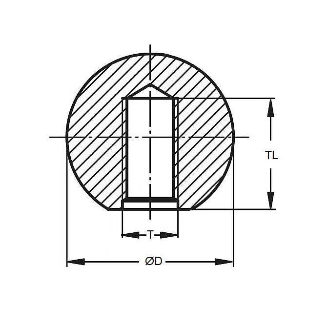 1053269 | KF040M-016-TTPL-MT --- Ball Knobs - M4 -4x0.7mm- 16 - - - Thermoplastic