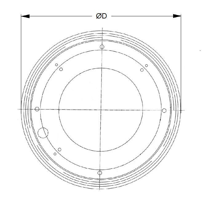 1208889 | LSB-230 --- Lazy Susan Bearings - 230x8 mm - 334 kg - Steel