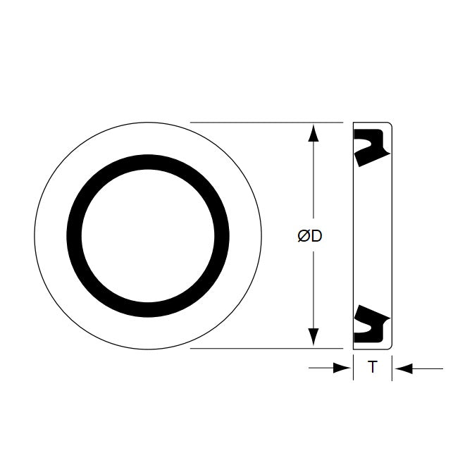 1086955 | TLM-280RS --- For Linear Bearings Seals - 9.525x50.902x9.525 mm - Nitrile NBR, BUNA-N