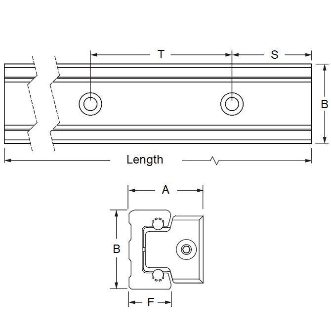 1170874 | PBC-735RS --- Redi-Rail Rail Linear - 65x720x27 mm