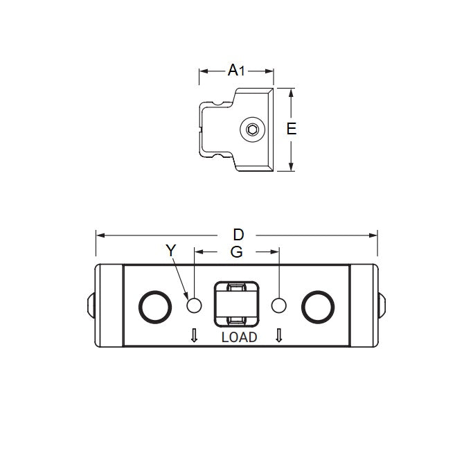 1144786 | PBC-605RS --- Redi-Rail Roller Guides Linear - 33.528x23.317x82.55 mm