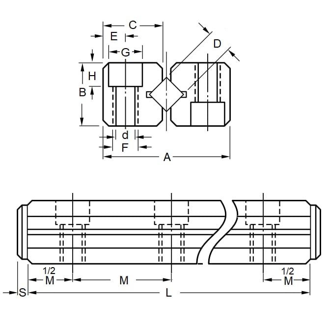 1077049 | DT1051RS --- Linear Slides - No. Of Rollers 7 - 80.01x57.99 mm