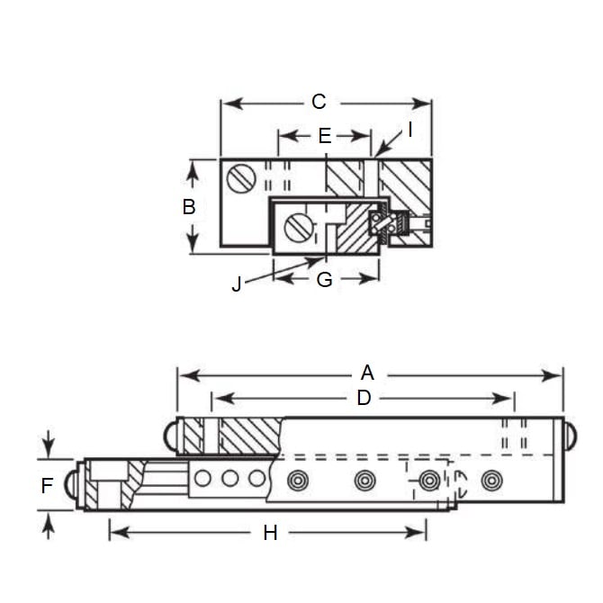 1150323 | DT-141RS --- Slide Assemblies Linear - 38.1 mm - 119.75 Kg - 66.548 mm