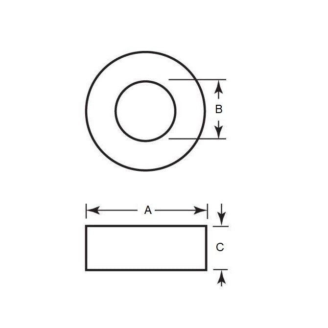 1064769 | C-HXCW6-2-3 --- Ring Magnets - 6x3x2 mm - Neodymium Iron Boron