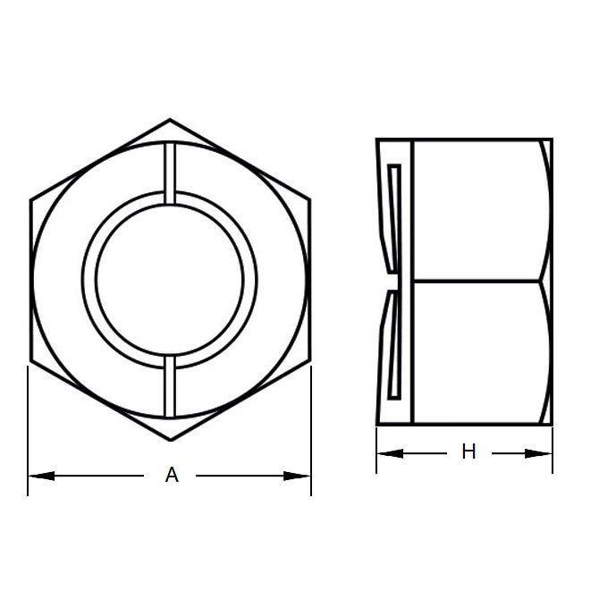 1051338 | NT040M-BX-S4 (14 Pcs) --- Hexagonal Nuts - M4 -4x0.7mm- 3.2x7 mm - Stainless Steel 304 Similar to A2, 18-8 HRB80