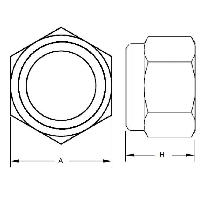 1042021 | NT020M-NI-S4 (2 Pcs) --- Hexagonal Nuts - M2 -2x0.4mm- - - Stainless Steel 304 (Similar to A2, 18-8) HRB80
