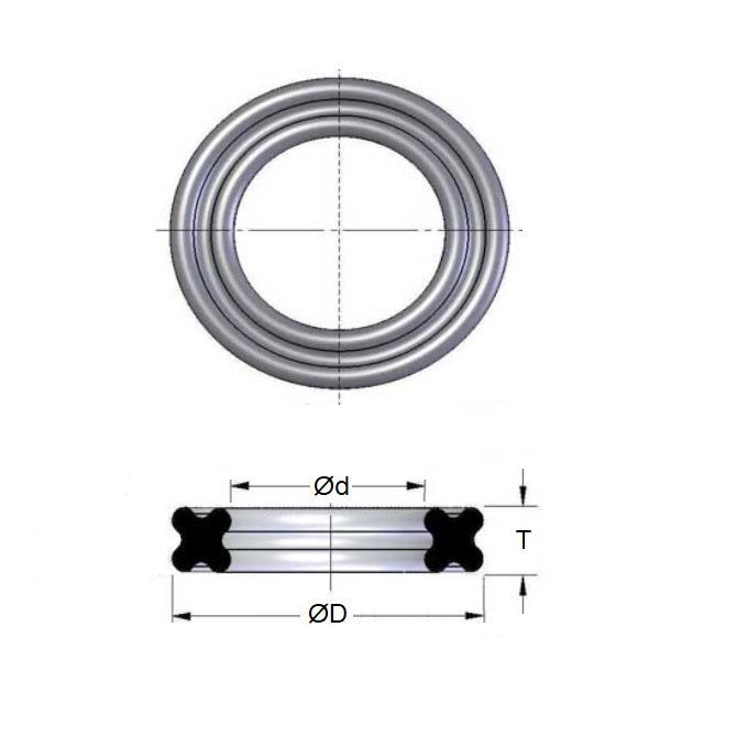 1064672 | QR-00600-080-N70-NSK (12 Pcs) --- Quad O-Rings - 6x0.8 mm - Alternative to NSK6.00 Oring