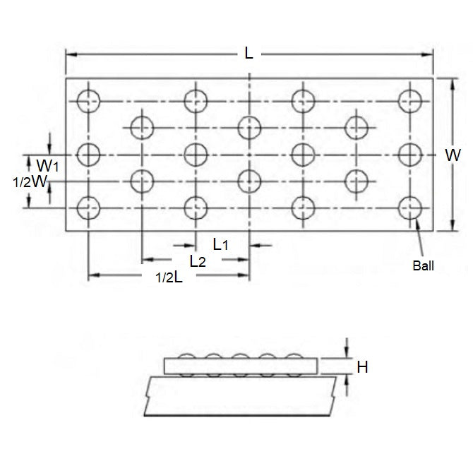 1199615 | BBP1RS --- Ball Parallels - 152.4x63.5x6.35 mm