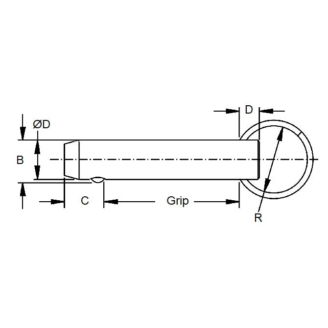 1056523 | BLP-048-0381-K1-C --- Ball Lock Pins - 4.76x38.1 mm - Carbon Steel