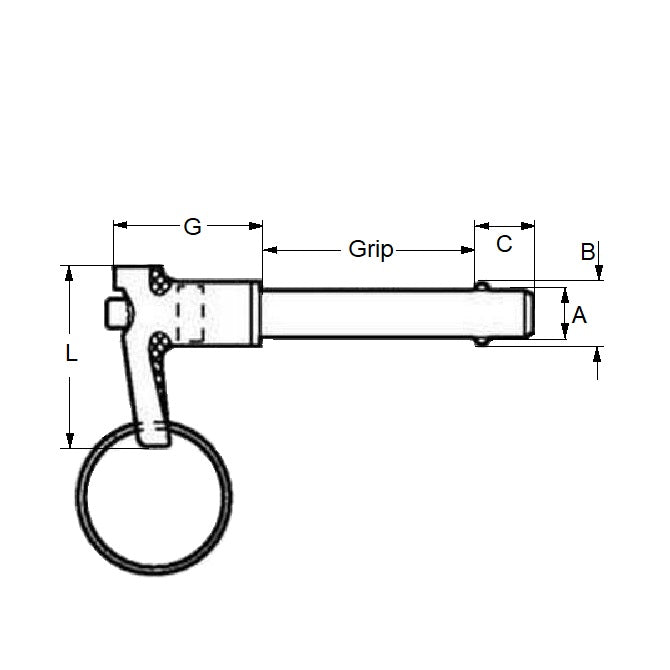 1056440 | BLP-048-0254-LI-S17 --- Ball Lock Pins - 4.76x25.4 mm - 17-4 PH Stainless