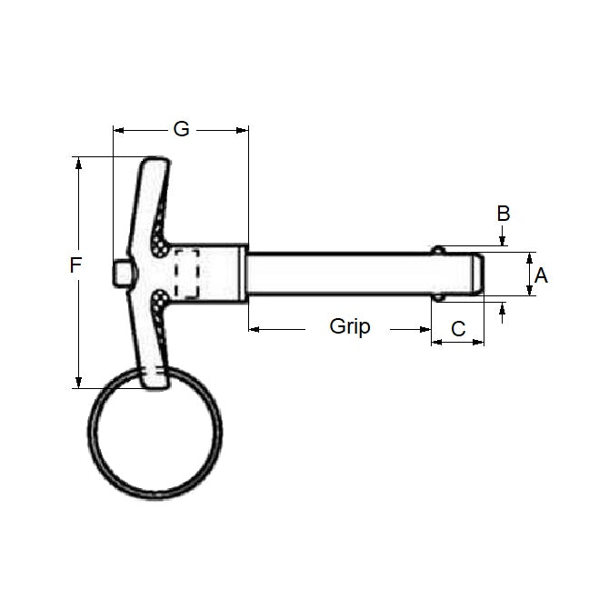 1056586 | BLP-048-0508-TI-S17 --- Ball Lock Pins - 4.76x50.8 mm - 17-4 PH Stainless