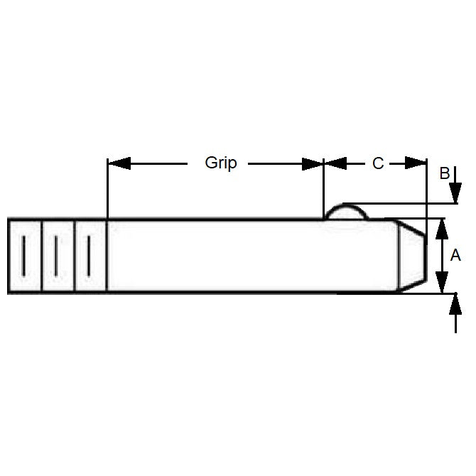 1056459 | BLP-048-0254-THR-S3 --- Ball Lock Pins - 4.76x25.4 mm - 303 Stainless Steel
