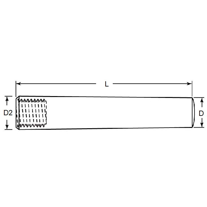 1081661 | TPM-0800-03000-EI --- Taper Metric Pins - 8x30x8.6 mm - Carbon Steel