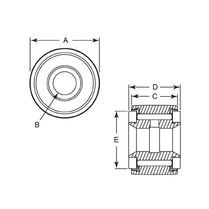 1149732 | CCF460RS --- Standard Roller Followers - 38.1x23.813x11.113 mm - Stainless Steel