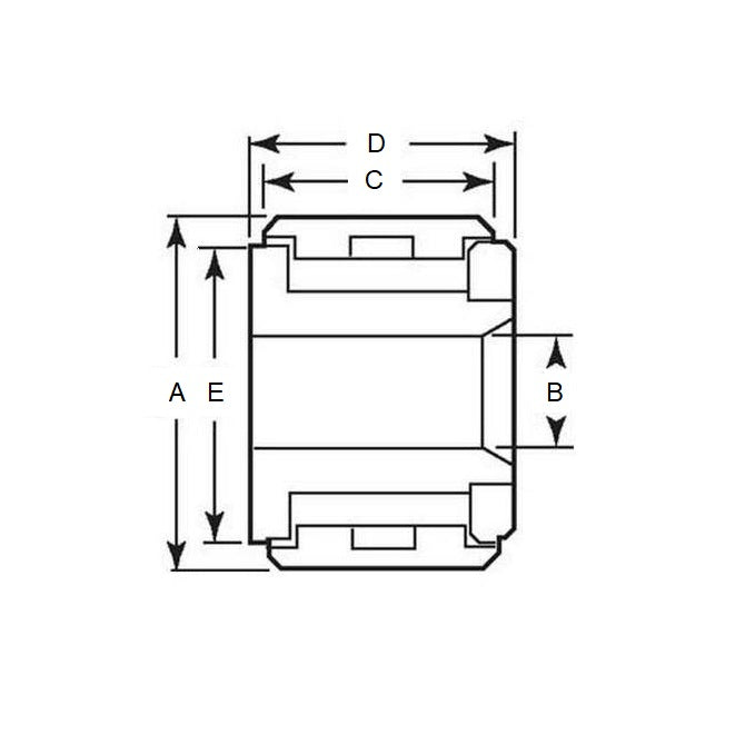 1137809 | NCF120RS --- Self Lubricating Roller Followers - Diameter -A- 28.575 - 17.463 - 7.938 - Steel